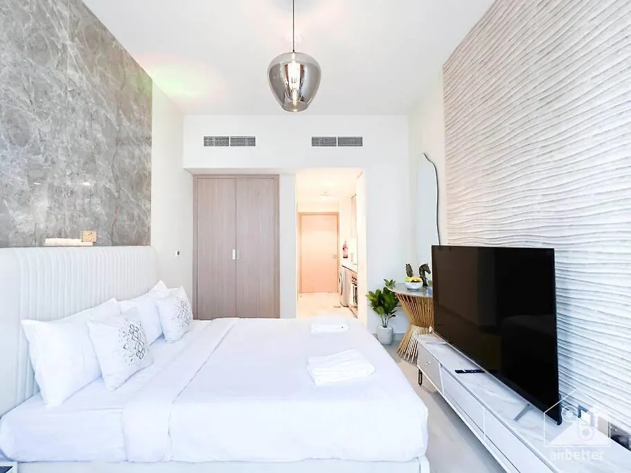 Sleek Studio In Azizi Riviera With Modern Comforts Dubai Apartment